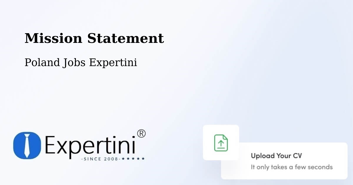 Corporate Mission – Wejherowo - Poland Jobs Expertini